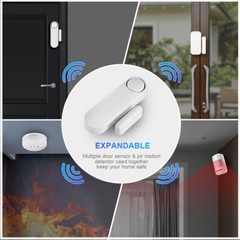 Wireless 120dB Window Door Entry Sensor Home Anti-Theft Alarm With Remote