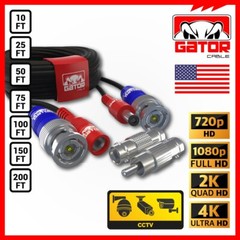 CCTV Cable Camera Security Surveillance BNC Extension Wire DC Power Video DVR HD