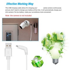 9M/29.5ft Charging Power Cable Fits For Arlo Pro Arlo Pro 2 Arlo GO Arlo Light