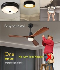 OLYMSTAR 36W LED Light Kit Panel for Ceiling Fan Flush 7″ in Diameter, Clear