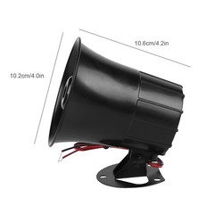 110dB Siren Alarm, 4 x 4.2 in Security Horns Sirens, IP65 Waterproof 12V Sire…