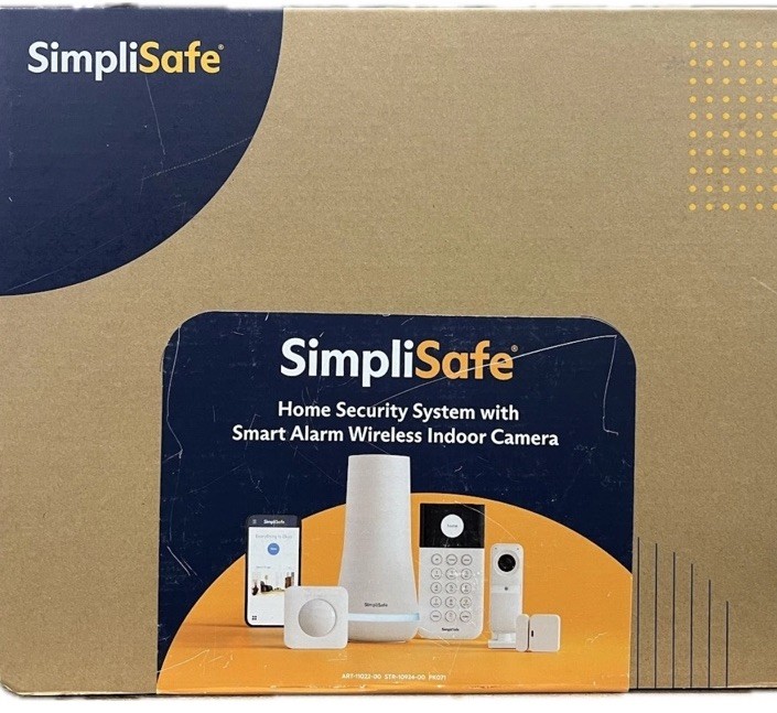 SimpliSafe Home Security System Indoor Camera 8 Piece Kit Sealed