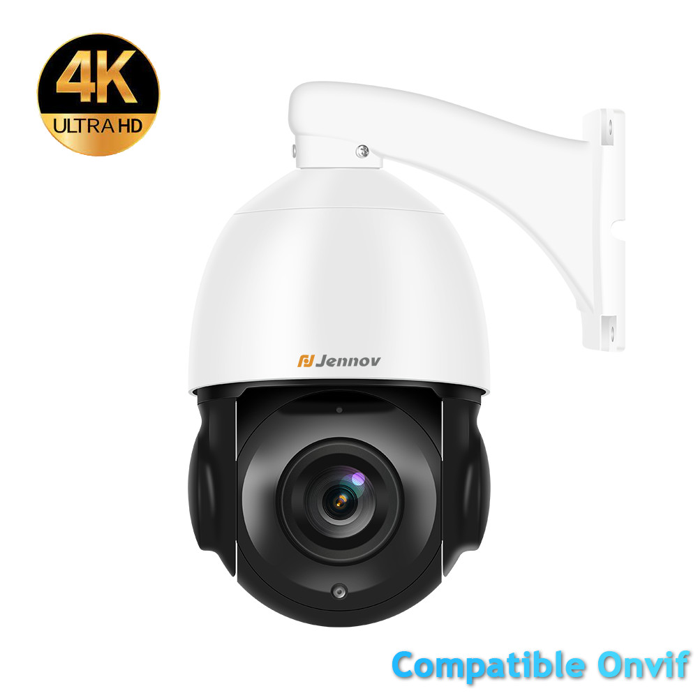 JENNOV 8MP POE Security IP Camera Outdoor Night Two-Way Audio Human Detection