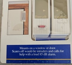 Lot Of 2 Eversafe Mini Window Alarm Home and Office 85 dB Safety Security Alarm