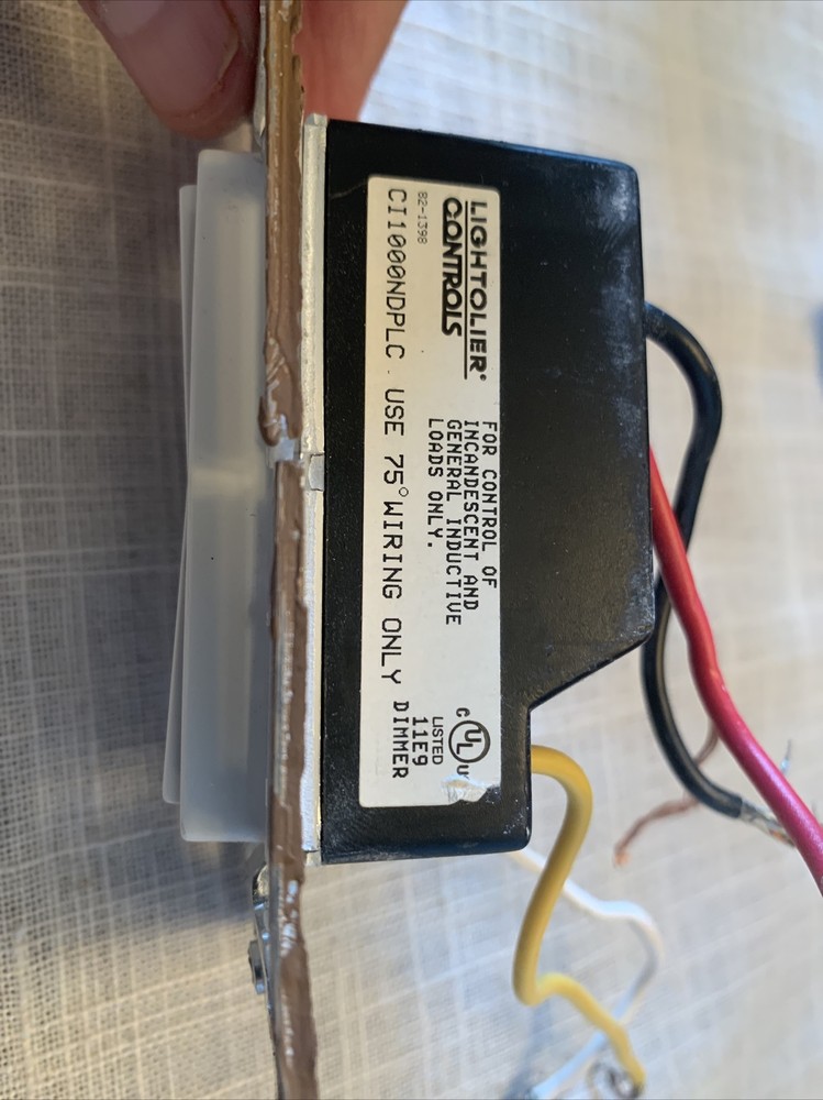 Lightolier Controls CI1000NDPLC W Dimmer – White