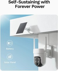 LongPlus No Wifi Security Camera 4G LTE Cellular Security Camera with SIM Card