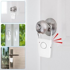 115dB Door Handle Alarm Portable Door Security Alarm Alarm Battery Operated