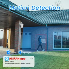 ANRAN 4MP HD Security Camera Wireless Outdoor Home Night Vision Wifi CCTV Camera