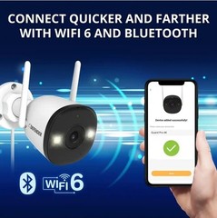 Defender Powered 4K Guard Pro Wi-Fi 6-Plug-in Security Camera Set Of 5 Available