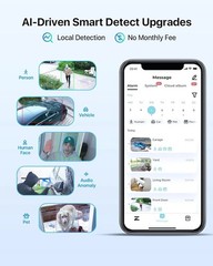 ZOSI 5MP/4K POE Security IP Camera Audio Auto Track Color Night Vision AI Detect