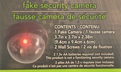 4 Dummy Camera Fake Security CCTV Dome Camera Flashing Red LED Light + Hardware