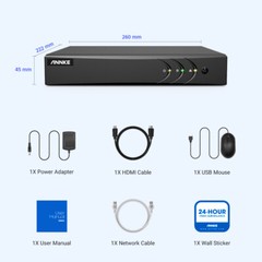 ANNKE 16CH 8CH 3K 5MP Lite H.265+ 5IN1 DVR CCTV Security Video Recorder AI Alert