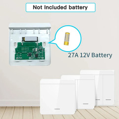 Rf433Mhz Mini Wireless Remote Control Light Switch 1/2/3 Gang 86 Wall Transmitte