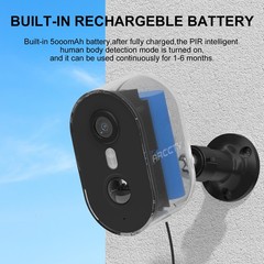 ARCCTV 4MP WiFi Solar Security Camera System Outdoor Wireless,Color Night Vision