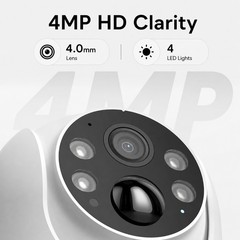 ARCCTV 4MP Wireless Security Camera Solar Battery Pan/Tilt WiFi Outdoor Audio IR
