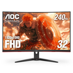 Aoc C32G2Ze 32 Curved Frameless Gaming Monitor Full Hd 1920X1080 Va 0.5Ms 240Hz