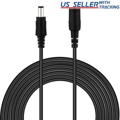 50ft DC Power Extension Cable 5.5mm x 2.1mm Male Female Cord 50 feet/15.2M 20AWG