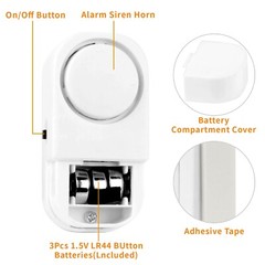 10 PCS Wireless Home Window Door Burglar Security ALARM System Magnetic Sensor