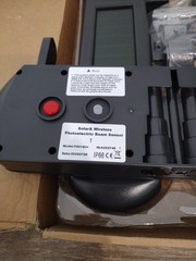 HTZSAFE Solar Wireless Photoelectric 3 Beam Sensor 1/2 Mile Long Range