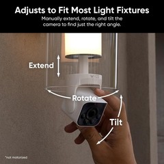 Bulb Cam – 2K HD Smart Light Bulb Security Camera with Color Night Vision, 80…