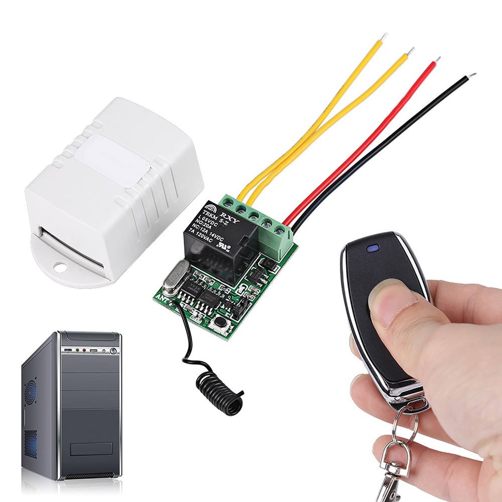 DC 4V 5V 6V 7.4V 9V 12V Wireless Relay Remote Control One Key Switch Receiver