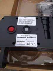 HTZSAFE Solar Wireless Photoelectric 3 Beam Sensor 1/2 Mile Long Range