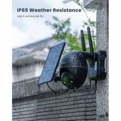 ieGeek Outdoor Wireless 2K Solar Camera 360° Solar PTZ WiFi CCTV Camera System