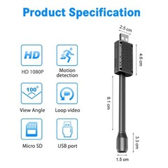 HD 1080P Mini Camera Home Wireless WiFi Security Smart Cam IR Motion Cam DVR