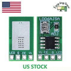 5Pcs DC 3.3V 3.7V 5V LED Driver 30-1500MA Constant Current Adjustable Module PWM