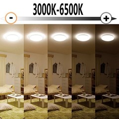 Upgrade 15 inch Dimmable LED Music Ceiling 24W-White, 15 white Bluetooth