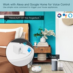 MOES Bluetooth Smart Fingerbot Button Pusher Wireless Switch Alexa Google APP