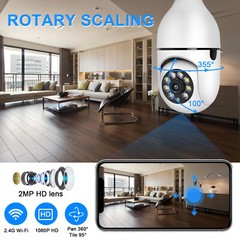 ✅Wireless Security Camera System Indoor Home 2.4G Wifi Night Vision Cam 1080P HD