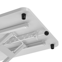 Decoholic White Small Single 24 Inch Scissors Lift Keyboard And Mouse Riser