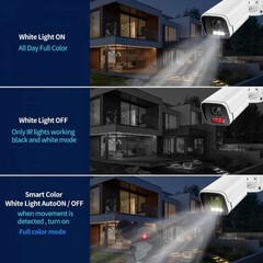 4K 8MP POE IP Camera Outdoor Audio H.265 Color Night Vision CCTV Cam
