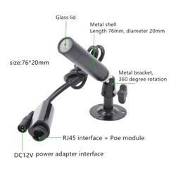 Lipstick style Mini IP Bullet Camera 1080P 2.8mm Lens PoE/12VDC P2P -US Shipping