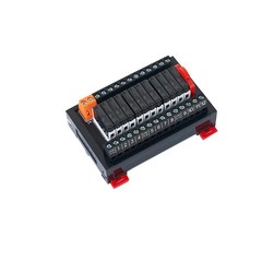 SK Series Relay Module PLC Amplifier DIN Rail Pluggable 4/6/8/10/12/16 Channel