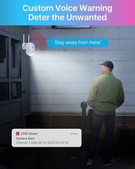 ZOSI 2K 3MP Wireless Security IP Camera Floodlights Auto Tracking AI Detect WiFi