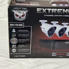 Night Owl C841PIR3MP Indoor/Outdoor 4 3MP Wired Infrared Security Camera System
