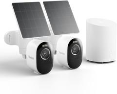 Home Hub Mini with 2X Argus 3 Pro+Solar Panel, Solar Security Cameras Wireless O