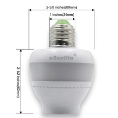 Smart Radar Motion Sensor Light Socket Adapter – E26/E27, Energy-Saving 1-Pack