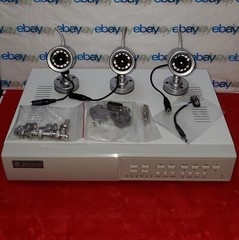 Swann DVR 4 – Motion 4 Channel Digital Video Recorder 80GB Hard Drive & 3 Camera
