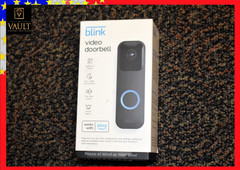 Blink Video Doorbell Wired/Wireless Two Way Audio HD Vid Alexa Black. New in Box