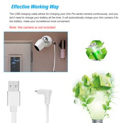 9M/29.5ft Cable Fits for Arlo 2 GO/ O9Q5