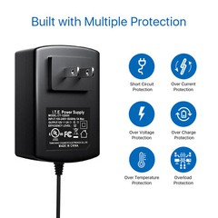 ZOSI 12V 2A Power Supply Adapter DC 1 to 4 Way Power Splitter Cable for Cameras