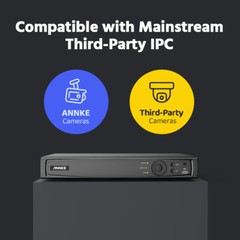 ANNKE 8CH 16CH 12MP NVR POE Security IP Network Video Recorder H.265+ Remote APP
