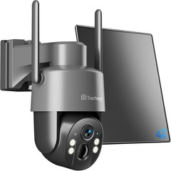 2.5K 4G Camara De Seguridad Sin Wifi Con Panel Solar Audio Para Casas Exteriores