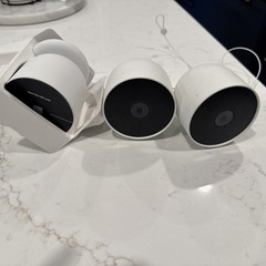 Google Nest 1080p Indoor/Outdoor Battery-Operated Security Camera 2nd Gen 3PK
