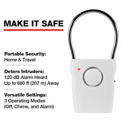 120dB Touch Sensor Handle Alarm Anti-Theft Security Door Knob Window Burglar USA