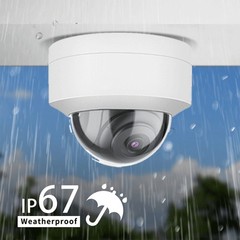 Vikylin 4K 8MP IR Dome CCTV Security IP Camera PoE Build in MIC Outdoor H.265+