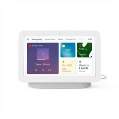 Google Nest Hub 2nd Gen Chalk White 7-inch Smart Display GAO1331-US New
